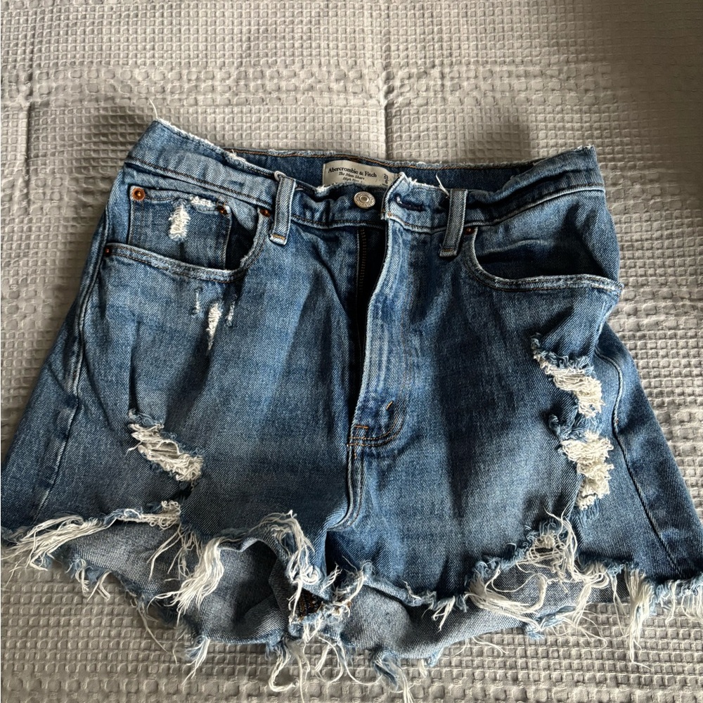 Abercrombie & Fitch Blue Denim Shorts